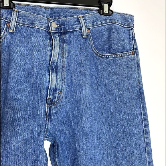 Levi’s 505 Men’s Blue Straight Fit Levis Strauss Regular Jeans Size 38X30 - Picture 6 of 16